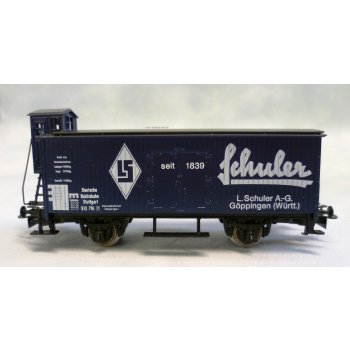 Schuler Göppingen (Gedeckter Altbaugüterwagen mit Bremserhaus)
