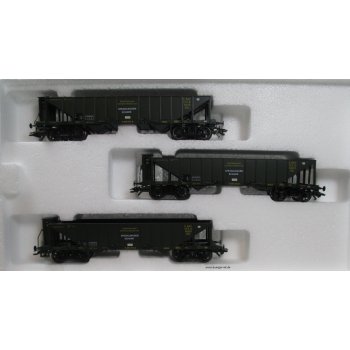 Wagen-Set Kohlentrichterwagen der Königlich Bayerischen Staatsbahn K.Bay.Sts.B., Pakcung mit 3 Kohlentrichterwagen Oot mit Bremserhaus, 4achsig,
