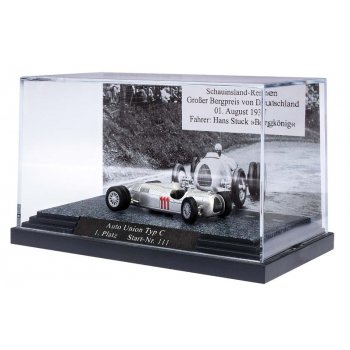 Auto Union Typ C, Bergrennwagen, Schauinsland 1937, Hans Stuck, Baujahr 1936, Lieferung in Dekovitrine
