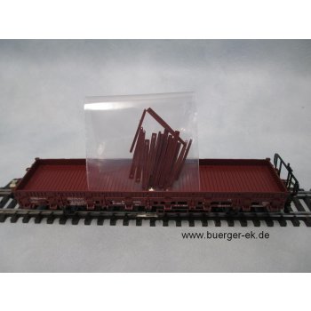 Rungenwagen, 2-achsig, braun