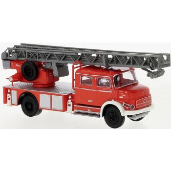 Mercedes-Benz L 1519, DLK 30, Feuerwehr in tagesleuchtrot, Baujahr 1972