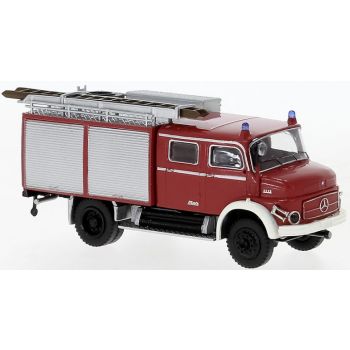 Mercedes-Benz LAF 1113, TLF 16, Feuerwehr, rot/weiß, mit offenen Seitenkästen/Schläuche, Baujahr 1972