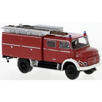 Mercedes-Benz LAF 1113, TLF 16, Feuerwehr, rot/weiß, Aufbau rot, mit offenen Seitenkästen/Schläuche, Baujahr 1972