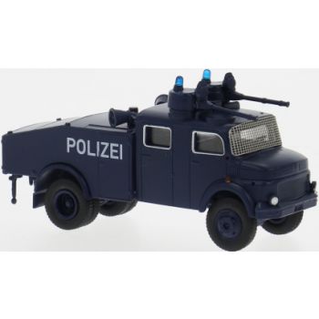 Mercedes-Benz Rundhauber LA 1113 Wasserwerfer 4000L, 80er-Jahre, POLIZEI Berlin, dunkelblau