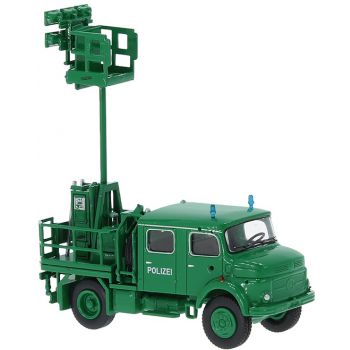 Mercedes-Benz Rundhauber LA 911 LimaKW - Lichtmastkraftwagen der Polizei, hellgrün, Baujahr 1966