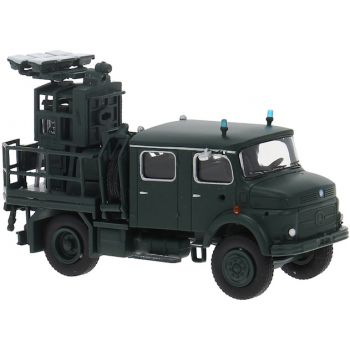 Mercedes-Benz Rundhauber LA 911 Lichtmastwagen des BGS - Bundesrenzschutz, dunkelgrün, Baujahr 1966