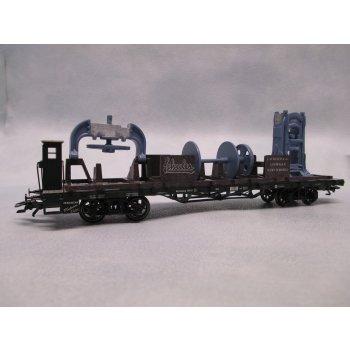 Märklin Museumswagen 2001, beladen mit Metallpresse, Schuler Pressen Göppingen, 4achsig, mit Bremserhaus