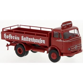 Mercedes-Benz LP 328 (A), Pritschen-LKW, Hofbräu Kaltenhausen mit Dachschild, rot, Baujahr 1960