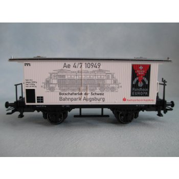 Bahnpark Augsburg, Ae 4/7 10949 Botschafterlok Schweiz, Rundhaus Europa