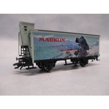 Märklin 9.Modellbahntreff 2013, (Altbaugüterwagen mit Bremserhaus), in Blechschatulle