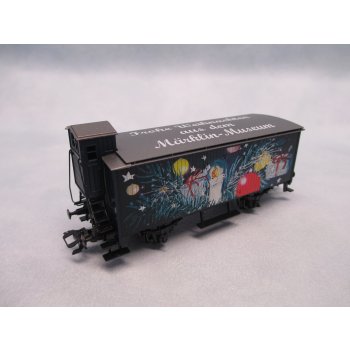 Frohe Weihnachten aus dem Märklin Museum, Weihnachts-Sonderwagen aus dem Märklin Museum, (Gedeckter Güterwagen mit Bremserhaus)