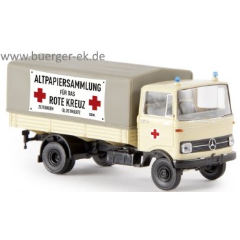 Mercedes-Benz LP 608 Pritsche/Plane, Deutsches Rotes Kreuz - Altpapiersammlung