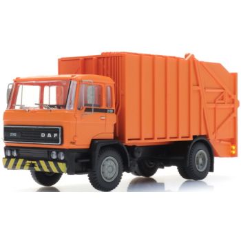 DAF LKW Müllwagen 2achsig mit kippbarem Fahrerhaus, orange