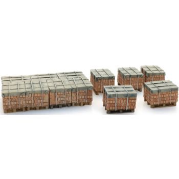 Ladegut: Ziegel auf Paletten