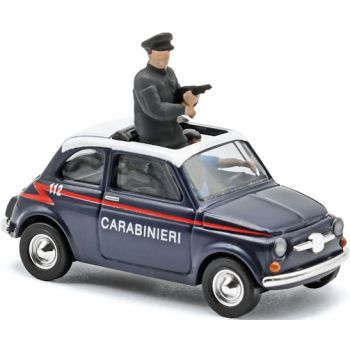 Fiat 500 Carabinieri, Polizei Italien mit 2 Carabinieri (Polizisten), Baujahr 1965