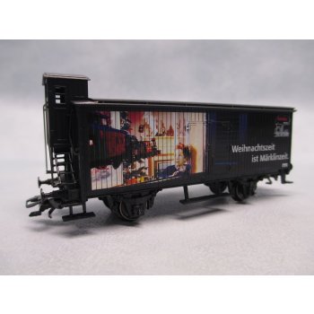 märklin museum Weihnachtswagen 2000, Weihnachtszeit ist Märklinzeit (Altbauwagen mit Bremserhaus), mit Weihnachtsmotiv