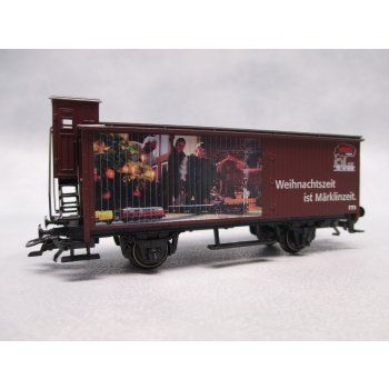 märklin museum, Weihnachtszeit ist Märklinzeit (Altbauwagen mit Bremserhaus), Märklin Museum Weihnachtswagen