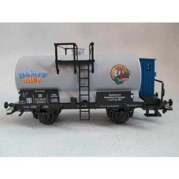 Dampf Bier Staufen Bräu, Modellbahntreff 2001 (Altbaukesselwagen mit blauem Bremserhaus)