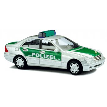 Mercedes-Benz C-Klasse der POLIZEI Rheinland-Pfalz, silber/grün