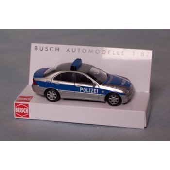 Mercedes-Benz C-Klasse Limousine der POLIZEI, silber/blau