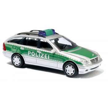 Mercedes-Benz C-Klasse T-Modell der POLIZEI, silber/grün