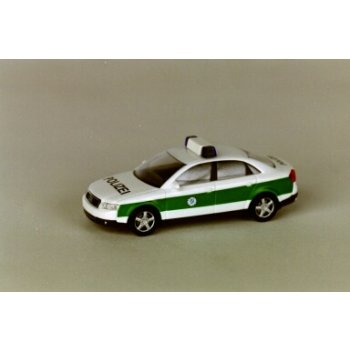 Audi A4 der POLIZEI Bayern, weiß/grün