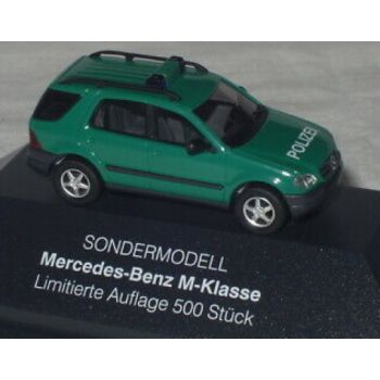 Mercedes-Benz M-Klasse der POLIZEI in Deko-Box, grün, Sondermodell