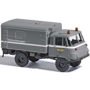 Robur LO 2002 A, Kofferaufbau, Werkstattwagen DR - Deutsche Reichsbahn, grau, Baujahr 1983