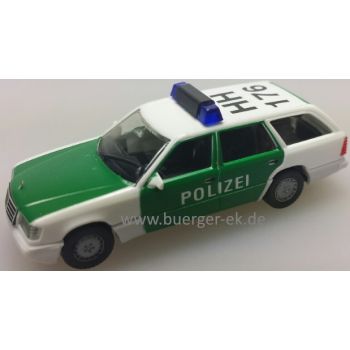 Mercedes-Benz E 320T, POLIZEI Hamburg - HH 176, weiß/grün