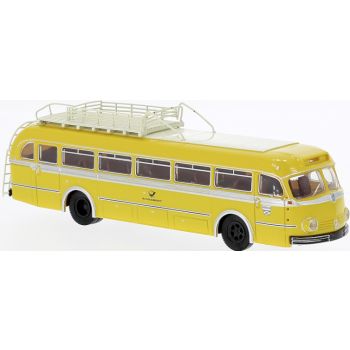 Mercedes-Benz O6600H Omnibus mit Dachträger, Deutsche Bundespost, gelb