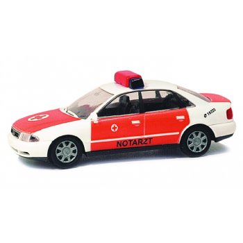 Audi A4 Notarzt, rot/weiß