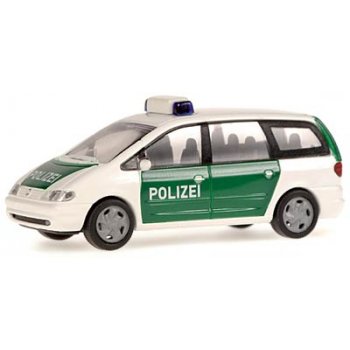 VW Sharan der POLIZEI, weiß/grün