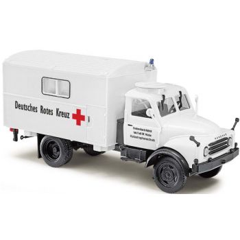 Hanomag AL 28 MKW Koffer LKW, DRK - Deutsches Rotes Kreuz Alsfeld, Baujahr 1958