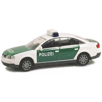 Audi A6 Limousine (Modell'97), POLIZEI - Bundesausführung, grün/weiß