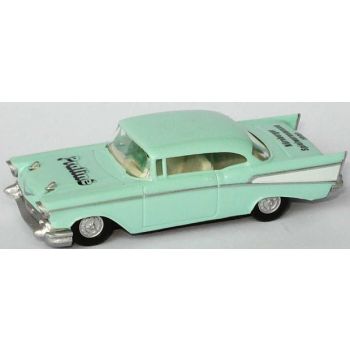 Chevrolet Bel Air 57, Nürnberger Spielwarenmesse 1990 - Praline, helltürkis