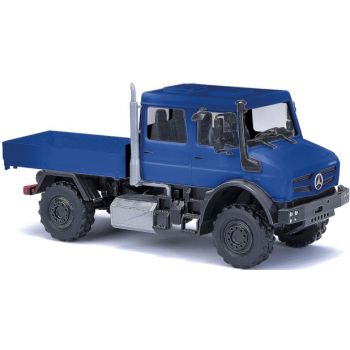 Mercedes-Benz Unimog U 5023 Doppelkabine mit Pritsche, blau, Baujahr 2013