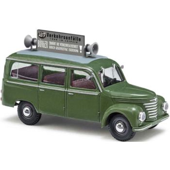 Framo V901/2 Bus, Aufklärungsfahrzeug der Volkspolizei, dunkelgrün, Baujahr 1954