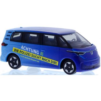 VW ID.Buzz People, Nachwuchswerbung der Polizei Bayern, ACHTUNG DIE POLIZEI SUCHT NACH DIR! team.polizei.bayern.de