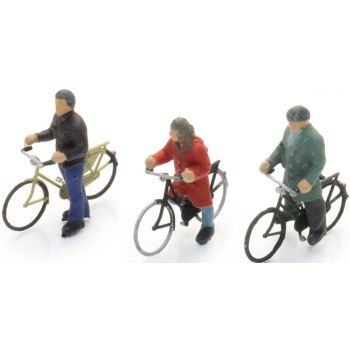 3 Radfahrer an der Ampel, Spur N