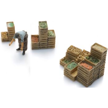 Marktverkäufer mit Kisten, Spur N