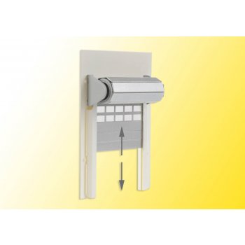 Rolltor mit motorischem Antrieb, universell einsetzbar, Elektronik, Maß für Wandausschnitt: B 4,9 x H 6,1 cm. Inneres Einbaumaß: B 6 x H 8 cm.