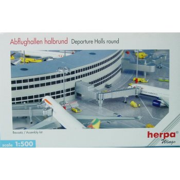 Abflughallen halbrund, Maßstab 1:500