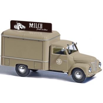 Framo V901/2, Kofferwagen mit Dachschild, Milchwagen HO Zwickau, Baujahr 1954