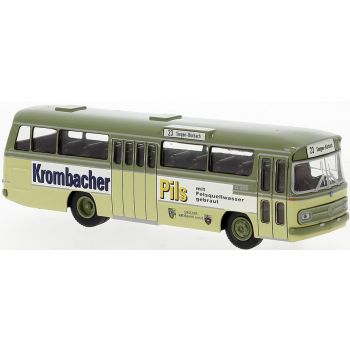 Mercedes-Benz O 302-11 Omnibus der Siegener Kreisbahn - Krombacher Pils mit Felsquellwasser gebraut, Baujahr 1972