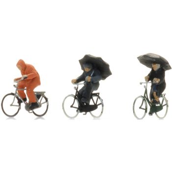 Radfahrer im Regen, Spur Z