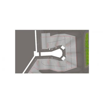 Amsterdam Airport Schipohl Pier F Ground Foil (Größe 110x65 cm)