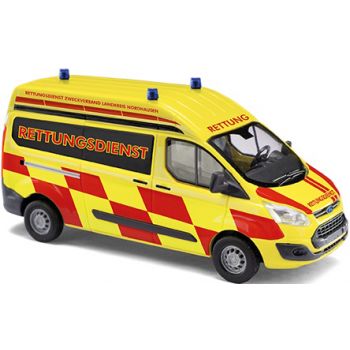 Ford Transit Custom Hochdach, Rettungsdienst - Fernverlegungsdienst Thüringen, Baujahr 2012