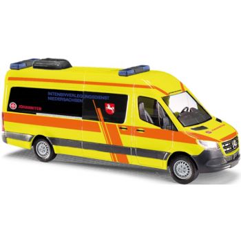 Mercedes-Benz Sprinter lang, Notarztwagen Intensivverlegung Niedersachsen Johanniter, Baujahr 2018