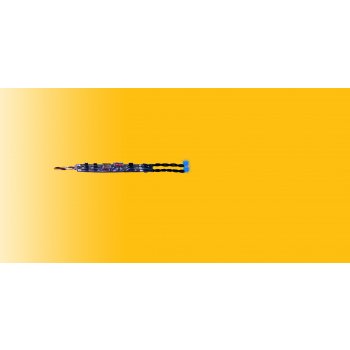 Mini-LED, 2 Stück mit Mikro-Blinkelektronik, blau, (zum Einbau in Fahrzeuge)