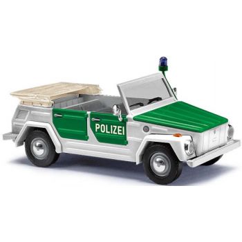 VW 181 Kurierwagen, offenes Verdeck, Polizei Köln, weiß/grün, Baujahr 1970